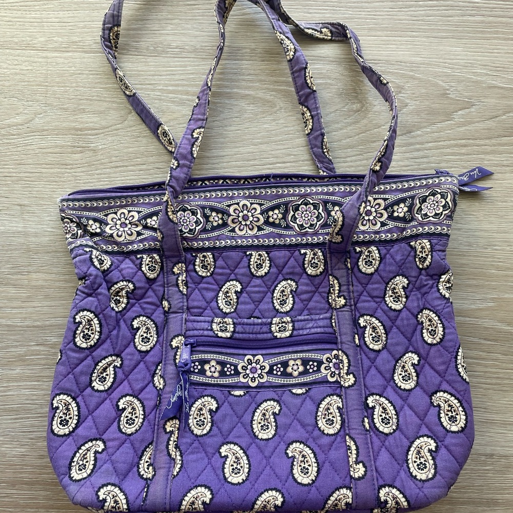 Vera Bradley Simply Violet (Retired Print) Tote